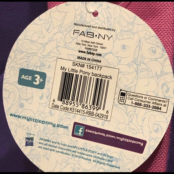 My little pony backpack - Picture 6 of 8